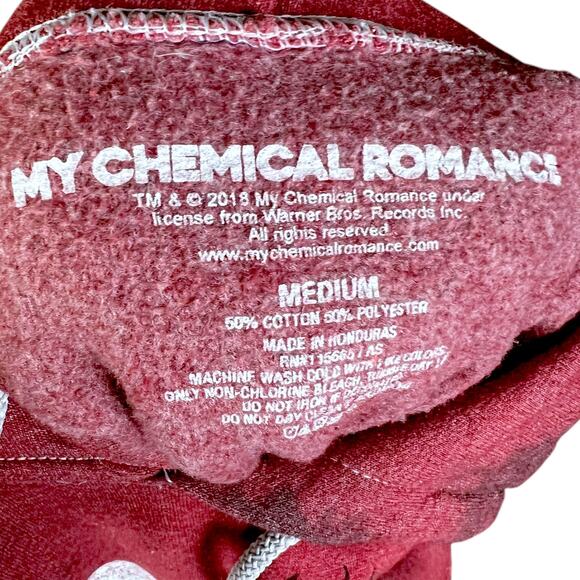 My Chemical Romance The Black Parade Red & Black Tie Dye Hoodie - Medium - Picture 5 of 5